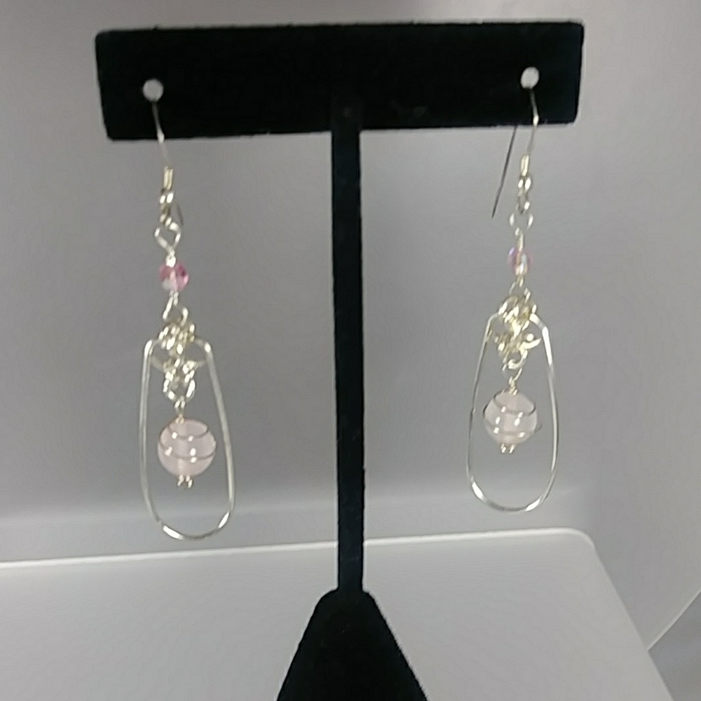 Pink Panther - Quartz Earrings by Vekasy's